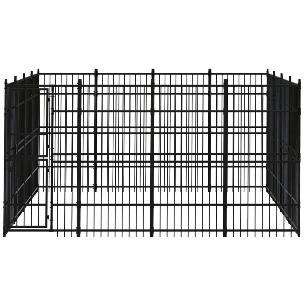 Outdoor Dog Kennel Steel 14.75 m²