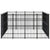 Outdoor Dog Kennel Steel 18.43 m²