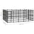 Outdoor Dog Kennel Steel 18.43 m²