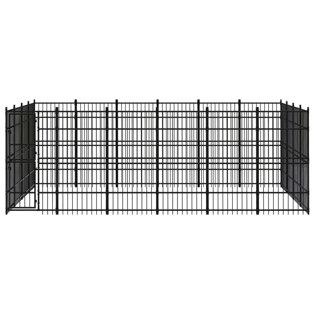 Outdoor Dog Kennel Steel 22.12 m²