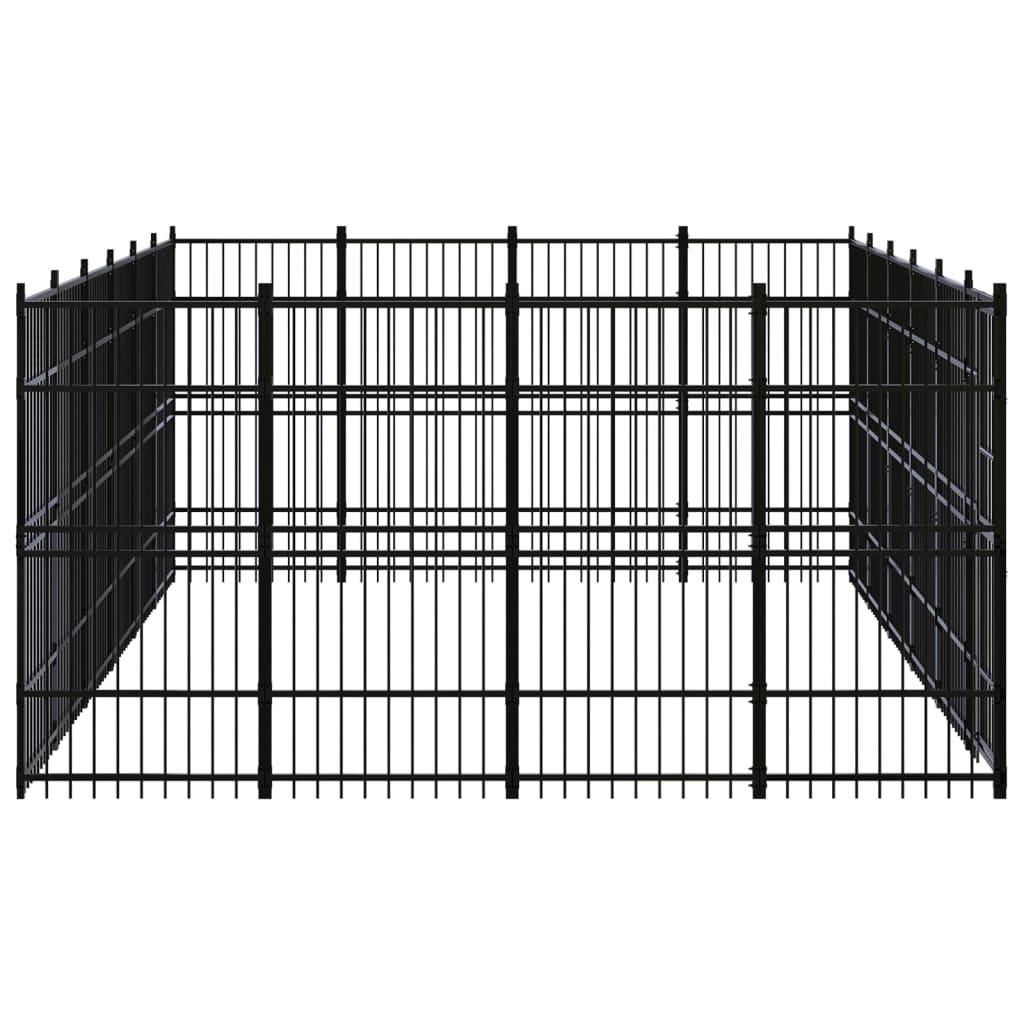 Outdoor Dog Kennel Steel 22.12 m²