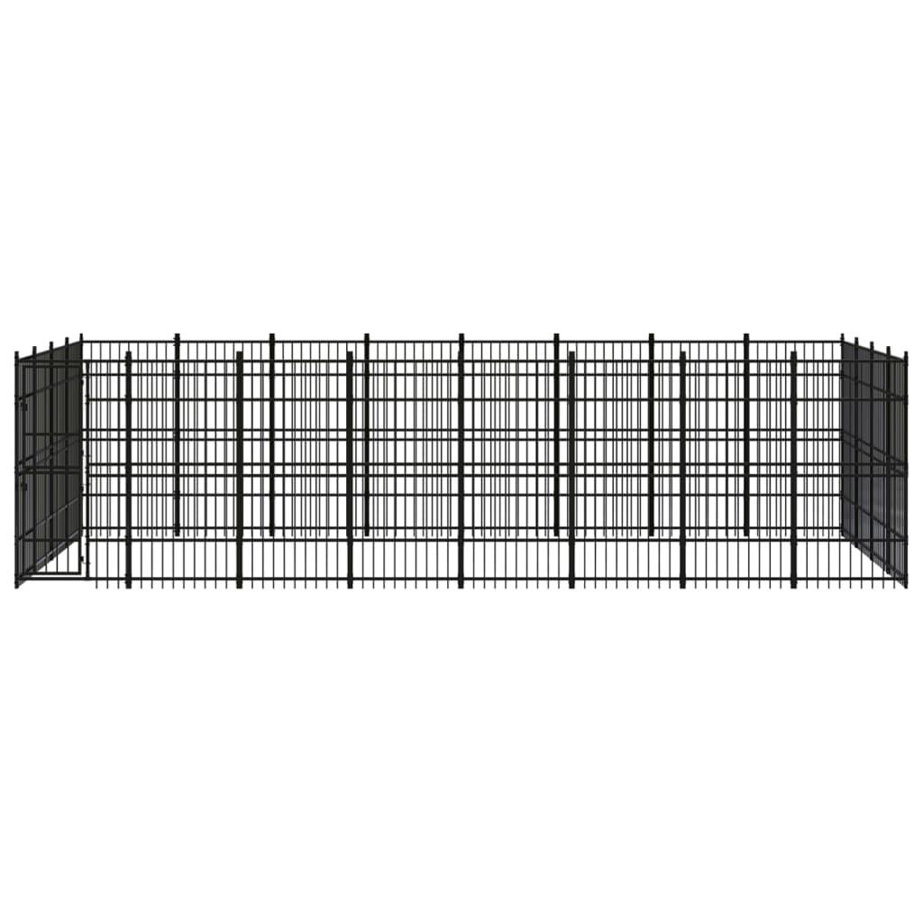 Outdoor Dog Kennel Steel 29.49 m²