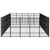 Outdoor Dog Kennel Steel 46.08 m²