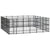 Outdoor Dog Kennel Steel 33.18 m²
