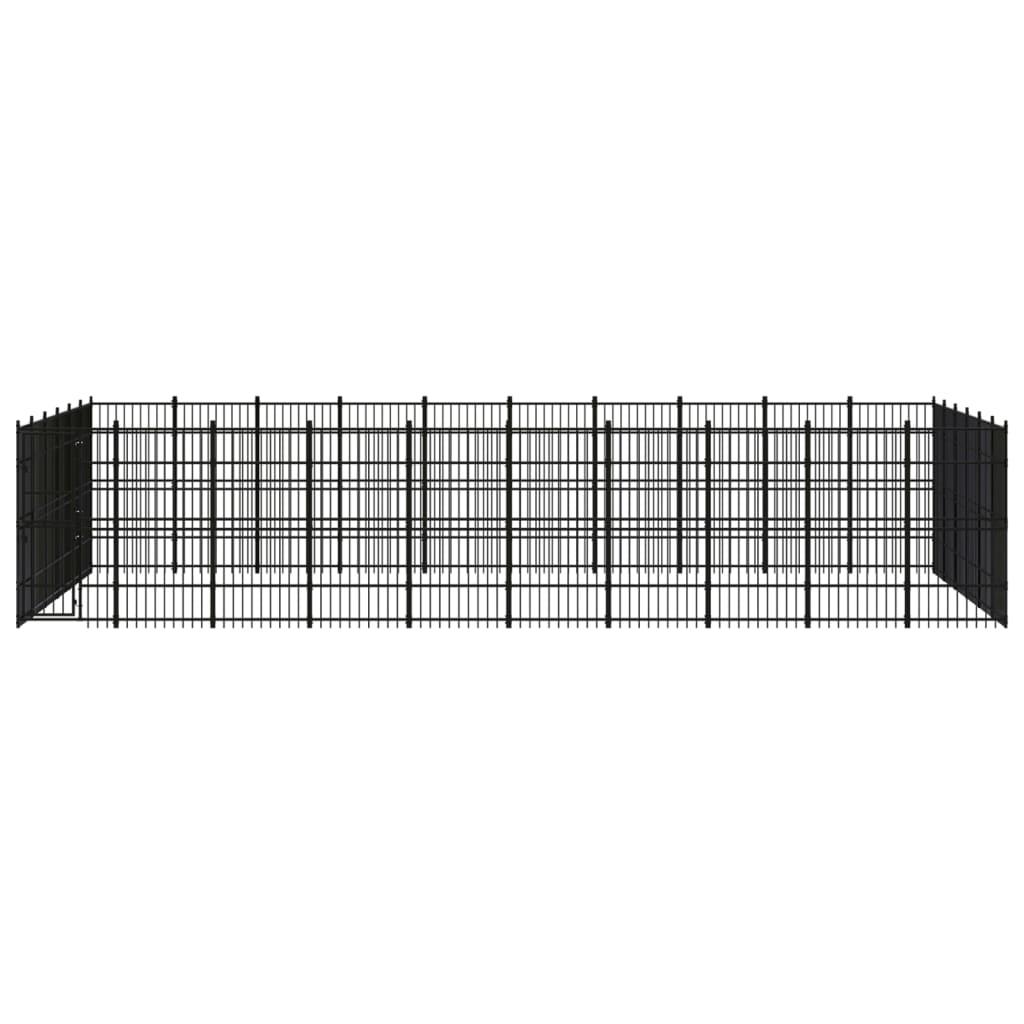 Outdoor Dog Kennel Steel 55.3 m²