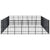 Outdoor Dog Kennel Steel 64.51 m²