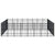 Outdoor Dog Kennel Steel 58.98 m²