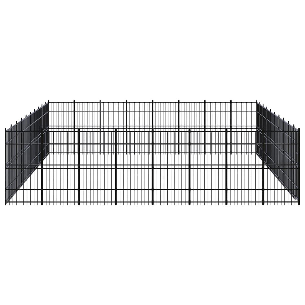 Outdoor Dog Kennel Steel 73.73 m²