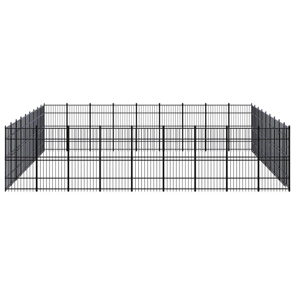 Outdoor Dog Kennel Steel 82.94 m²
