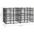 Outdoor Dog Kennel Steel 7.37 m²