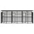 Outdoor Dog Kennel with Roof Steel 11.06 m²