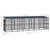 Outdoor Dog Kennel with Roof Steel 14.75 m²
