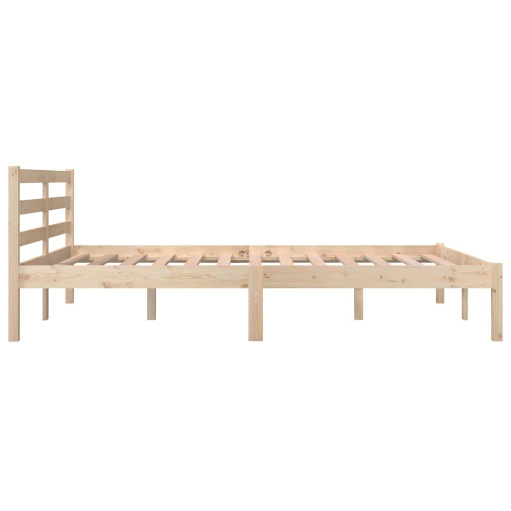 Bed Frame Solid Wood Pine 135x190 cm 4FT6 Double