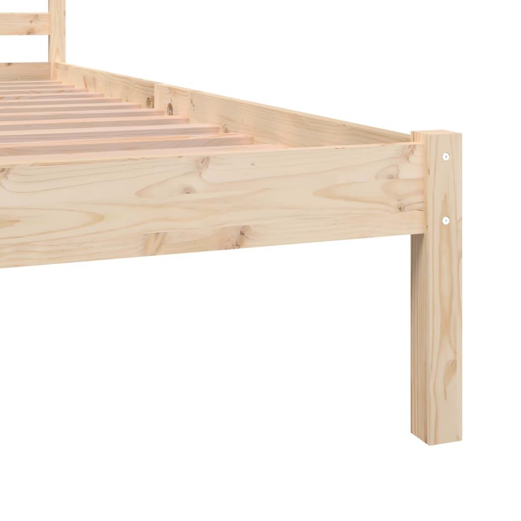 Bed Frame Solid Wood Pine 135x190 cm 4FT6 Double