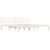 Bed Frame without Mattress White 183x203 cm King