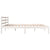 Bed Frame without Mattress White 183x203 cm King