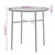 3 Piece Garden Dining Set Poly Rattan Black