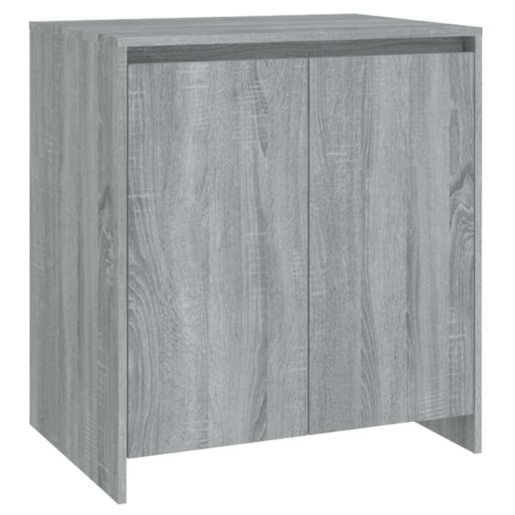 2 Piece Sideboard Grey Sonoma Engineered Wood