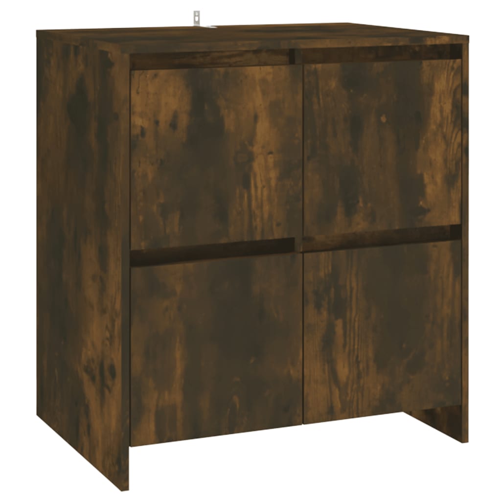 Sideboards 2 pcs Smoked Oak 70x41x75 cm Engineered Wood