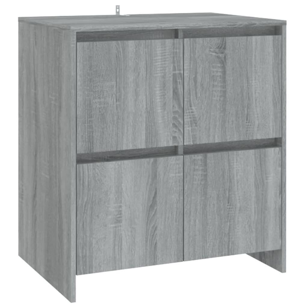 Sideboards 2 pcs Grey Sonoma 70x41x75 cm Engineered Wood