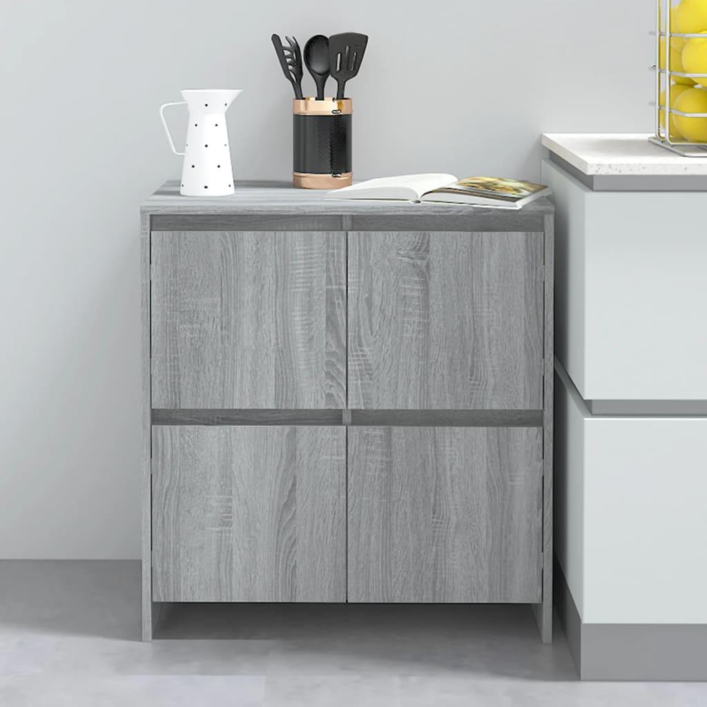 Sideboards 2 pcs Grey Sonoma 70x41x75 cm Engineered Wood