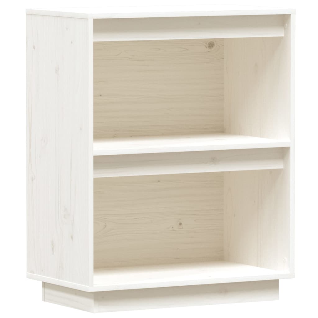 Console Cabinet White 60x34x75 cm Solid Wood Pine