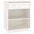 Console Cabinet White 60x34x75 cm Solid Wood Pine