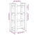 Book Cabinet/Room Divider Black 60x35x125 cm Solid Wood
