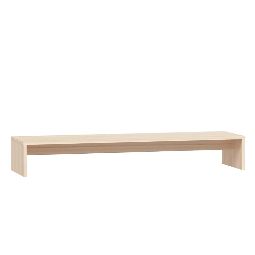 Monitor Stand 100x27x15 cm Solid Wood Pine
