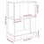Book Cabinet/Room Divider 51x25x70 cm Solid Wood Pine