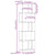 Book Cabinet/Room Divider 51x25x163.5 cm Solid Wood Pine