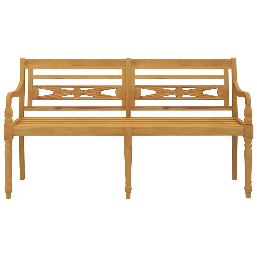 Batavia Bench 150 cm Solid Wood Teak