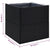 Garden Planter Black 80x80x80 cm Poly Rattan