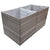 Garden Planter Grey 157x80x80 cm Poly Rattan