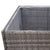 Garden Planter Grey 157x80x80 cm Poly Rattan