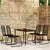 5 Piece Garden Dining Set Black