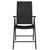 5 Piece Garden Dining Set Black