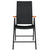 3 Piece Garden Dining Set Black