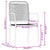 5 Piece Garden Dining Set Black