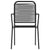 5 Piece Garden Dining Set Black