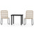 3 Piece Garden Dining Set Oak