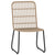 3 Piece Garden Dining Set Oak