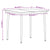 3 Piece Garden Dining Set Oak