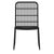 3 Piece Garden Dining Set Black