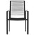 3 Piece Garden Dining Set Black