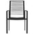 7 Piece Garden Dining Set Black