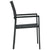 5 Piece Garden Dining Set Black