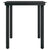 5 Piece Garden Dining Set Black
