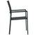 5 Piece Garden Dining Set Black