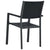 5 Piece Garden Dining Set Black